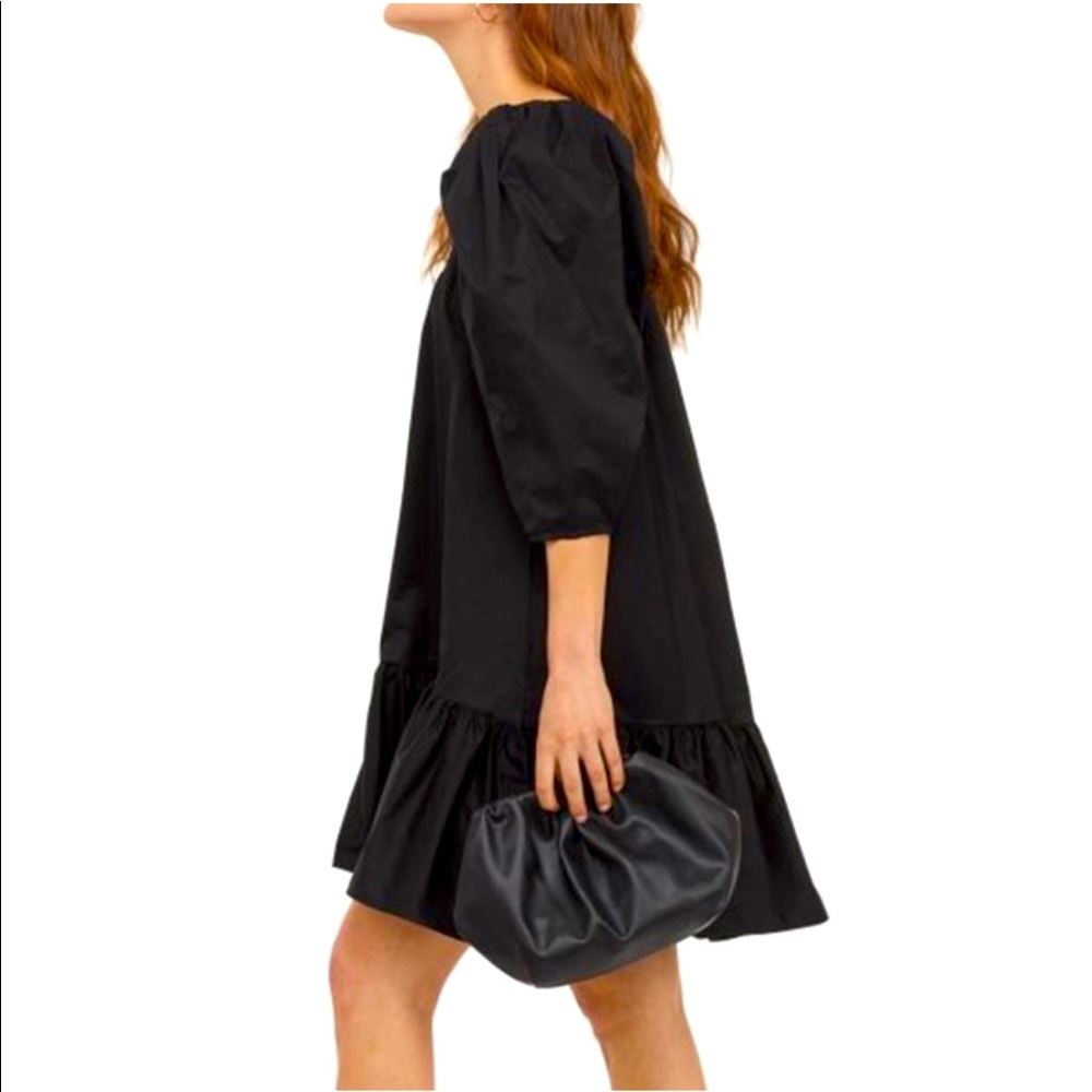 H&M Puff sleeve cotton dress